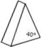 Pastille triangulaire 40° - montage sur outil porte-pastilles